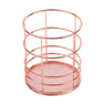 Office Storage Rose Gold Desk Iron Storage Baskets Makeup Tools