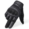 Men Knuckle Full Finger Touchscreen PU Leather Motorcycle Protective Gloves