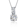925 Sterling Silver Cubic Zircon Pendant Necklace Women Wedding Pendant for Valentines Day