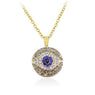 Evil Eye Necklace Rhinestone Blue Turkey Pendant Necklace Latest Design Women Jewelry
