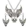 New Stylish Women's Wing Skull Adjustable Jewelry Set