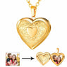 New Heart Floating Photo Memory Locket Pendant Necklace