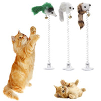 New Funny Cat Toys Elastic Feather Toys - sparklingselections