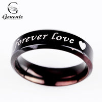 Forever lover Steel titanium Couple Rings, Size 7, 1 Pc - sparklingselections