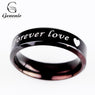 Forever lover Steel titanium Couple Rings, Size 7, 1 Pc