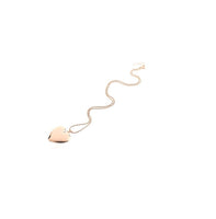 Womens Rose Gold Heart Shaped Necklace - sparklingselections