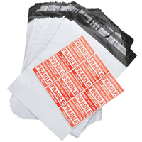 White-Gray Poly Mailer Envelopes Shipping Bags - sparklingselections
