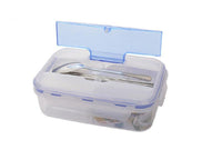 Microwave Food Grade Lunch Box With Soup Bowl Chopsticks Spoon - sparklingselections