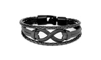 Vintage Symbol Infinity Charm Bangle Classic Buckle Bracelet - sparklingselections