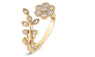 Beautifully crafted crystal zircon tail ring for Women