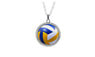 Vintage Volleyball Pendant Necklace