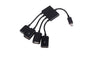 USB Hub 4 Port Micro USB OTG Connector Spliter