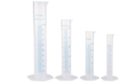 4pcs Transparent Measuring Plastic Graduated Cylinder - sparklingselections