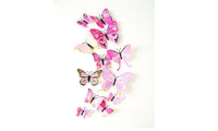 PVC 3D DIY Butterfly Wall Stickers 12 Pcs - sparklingselections