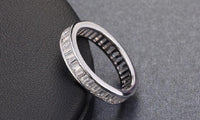 Women's Square Zircon Eternity Ring Accessories - sparklingselections