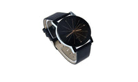 Digital Watch Leather  Round Case Wristwatch - sparklingselections