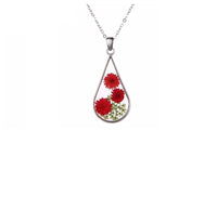 Natural Dried Flowers Pendant Necklace - sparklingselections