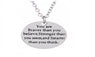 Motivational Fashion Pendant Necklace