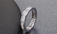 Women's Square Zircon Eternity Ring Accessories - sparklingselections