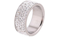 Fashion Stainless Steel Engagement Rings - sparklingselections