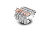 Morganite Silver Ring - sparklingselections