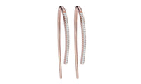 Lovely Crystal Silver Dangle Trendy Line Earring - sparklingselections