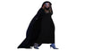 Black Long Dress Cloak Gloves Set Halloween Cosplay Party