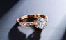 Women Rose Gold Color Wedding Rings