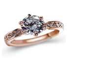Women Rose Gold Color Wedding Rings - sparklingselections