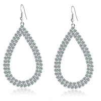 Hot Selling Fashion Design Big Crystal Water Drop Earrings For Women - sparklingselections