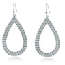 Hot Selling Fashion Design Big Crystal Water Drop Earrings For Women