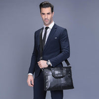 Casual Briefcase Business Shoulder Leather Messenger Bags - sparklingselections