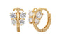 Small Round Circles Huggies Hoop Earrings