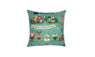 Christmas Cushion Cover Cute Santa Claus Pattern Square Pillow Case