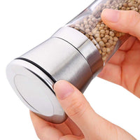 Stainless Steel Manual Salt Pepper Mill Grinder Kitchen Tool 1PC - sparklingselections