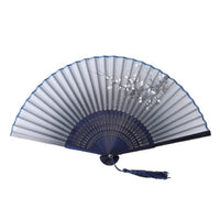 Chinese Fancy Folding Hand Plastic Flower Fan For Parties - sparklingselections