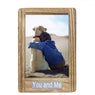 Picture Photo Frame 5x7 for Table Top Display and Wall Mounting You and Me Theme Vertical Picture Frame Valentine Day
