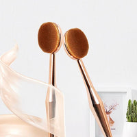 New Soft Rose Gold Hair Comb Toothbrush Makeup Brushes - sparklingselections