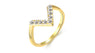 Classic Gold Color AAA Arrows CZ Stone Ring (7,8)