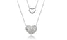 Fashion Austrian Crystal Heart Shape Pendant Necklace