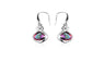 Women Rainbow Fire Mystic Topaz Dangle Earrings