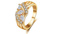 New Vogue White CZ Crystal Elegance Ring for Women