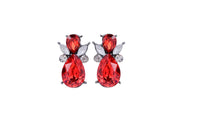 Women Red Mosquito Shape Earrings - sparklingselections