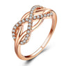 Wedding Cubic Zirconia Crystal Infinite New Rings For Women