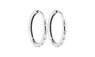Sterling Silver Droplets Hoop Earrings