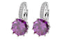 Simple Jewelry Design Round Zirconia Earrings