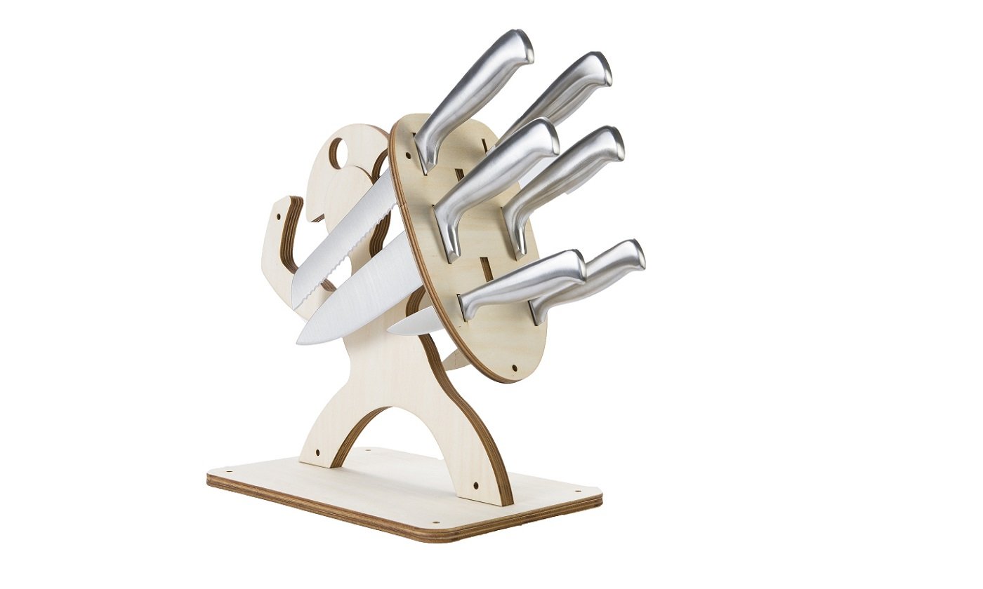 Warrior Knife Rack Block Roman Warrior Knife Holder – sparklingselections