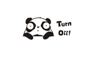Turn Off Panda Wall Sticker Decoration for Home - sparklingselections