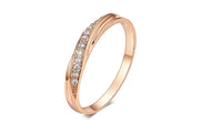 Lovers Rose Gold Color Wedding Ring - sparklingselections