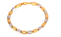 Two Tone Gold Color Bracelet For Men/Women - sparklingselections